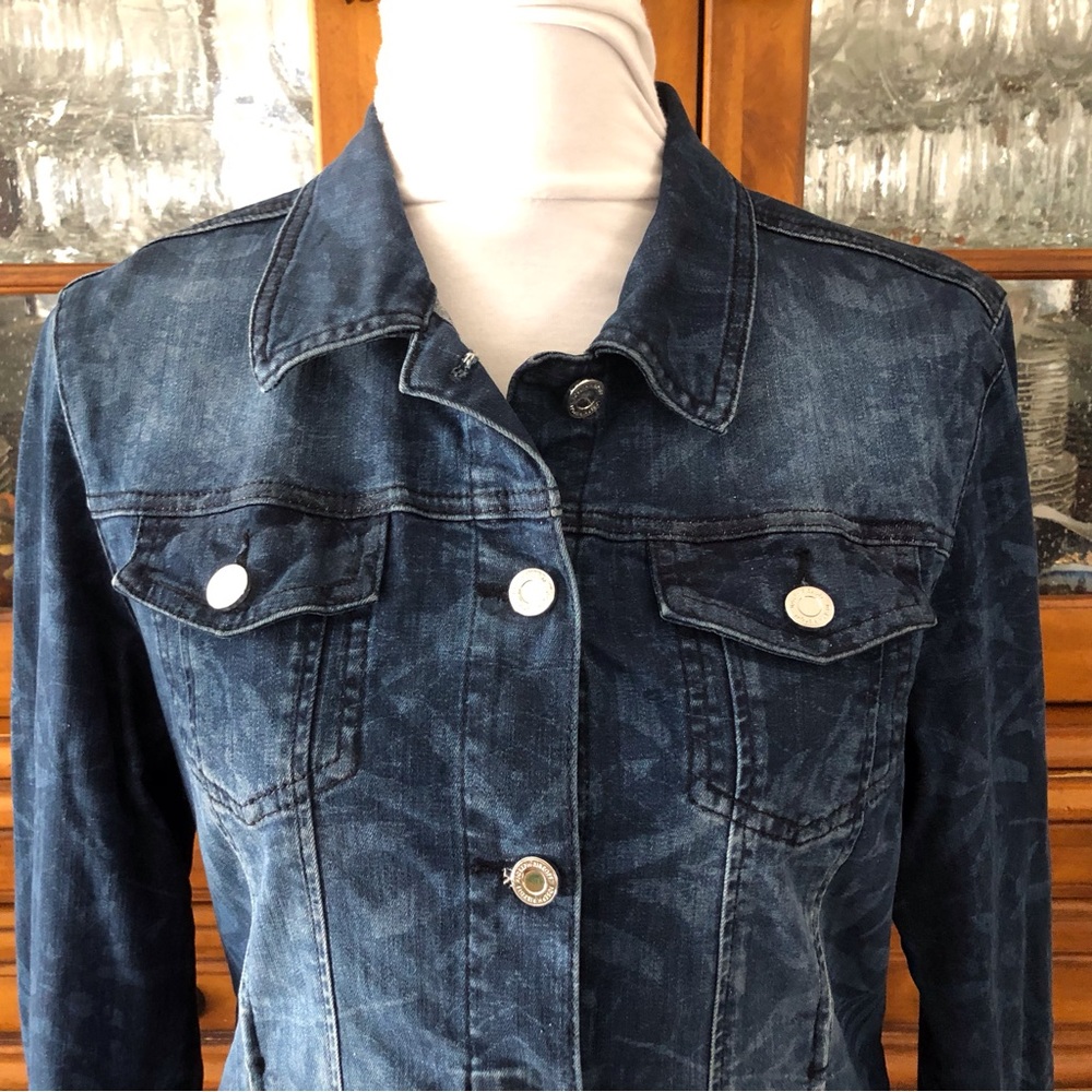 EUC Joseph Ribkoff leaf print jacket - Picture 5 of 8